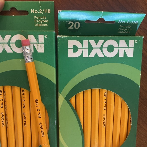 Vtg Dixon Ticonderoga wexford Pencils 13806 + 13924 No. 2 Soft misc USA - Picture 4 of 12